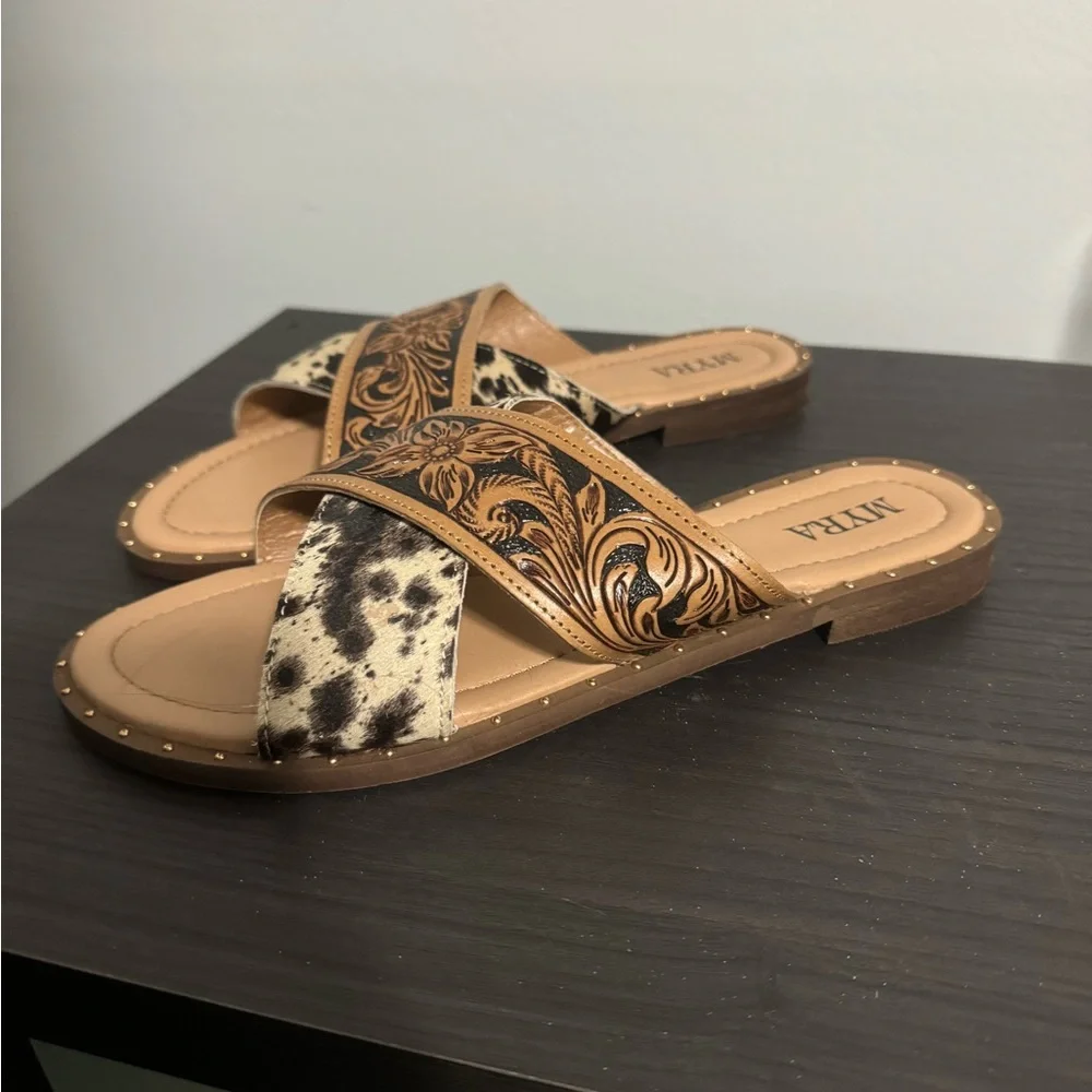 Women's Myra Cowhide Sandals - Picture 1 of 3